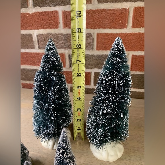 Lot of 8 Lemax Flocked Village Christmas Pine Trees‎ Forest Small, Med, & Large - Picture 5 of 11